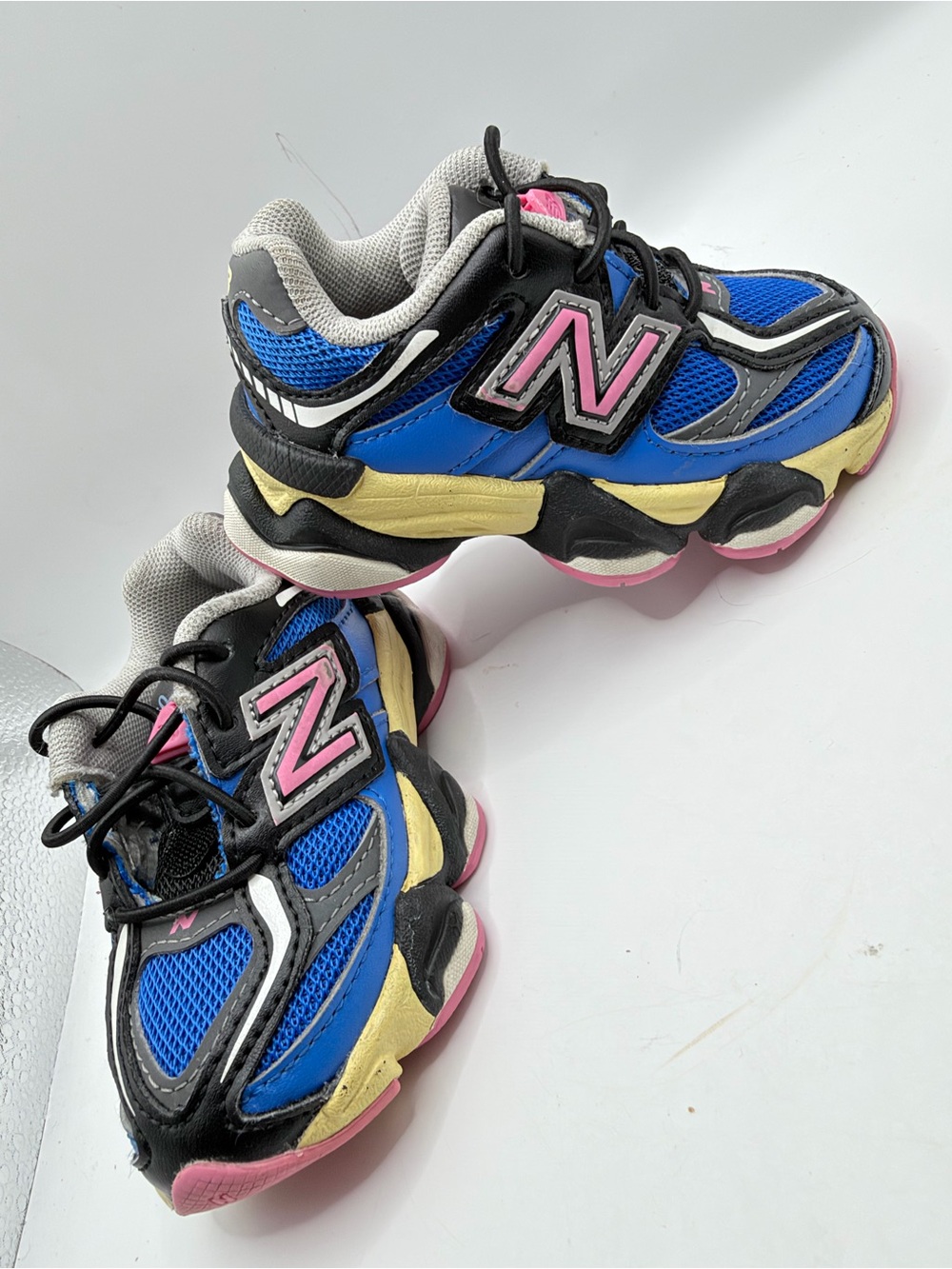 New Balance Kids Blue, Pink & Yellow Athletic Sneakers